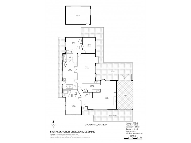5 Gracechurch Crescent, Leeming WA 6149 Floorplan