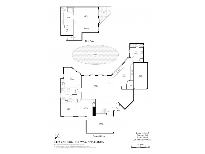 849B Canning Highway, Applecross WA 6153 Floorplan