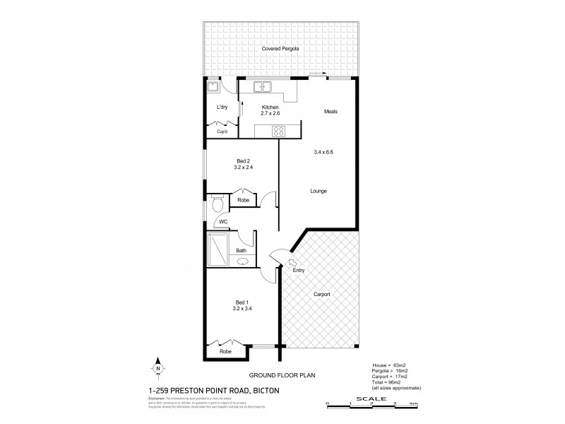 1/259 Preston Point Road, Bicton WA 6157 Floorplan