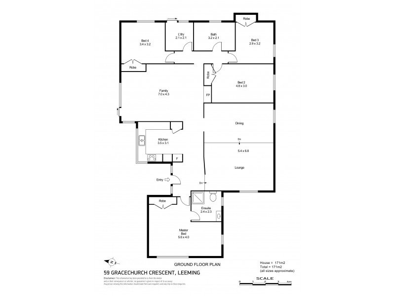 59 Gracechurch Crescent, Leeming WA 6149 Floorplan