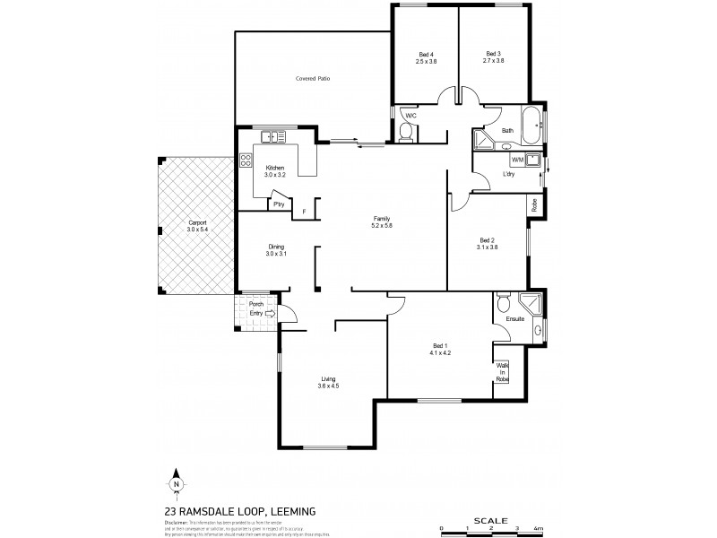 23 Ramsdale Loop, Leeming WA 6149 Floorplan