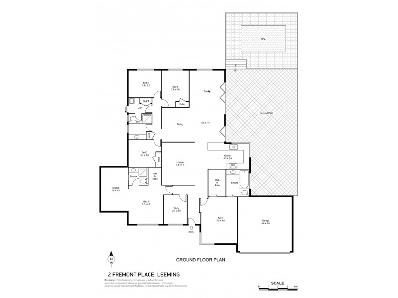 2 Fremont Place, Leeming WA 6149 Floorplan