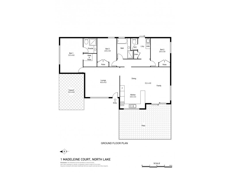 1 Madeleine Court, North Lake WA 6163 Floorplan