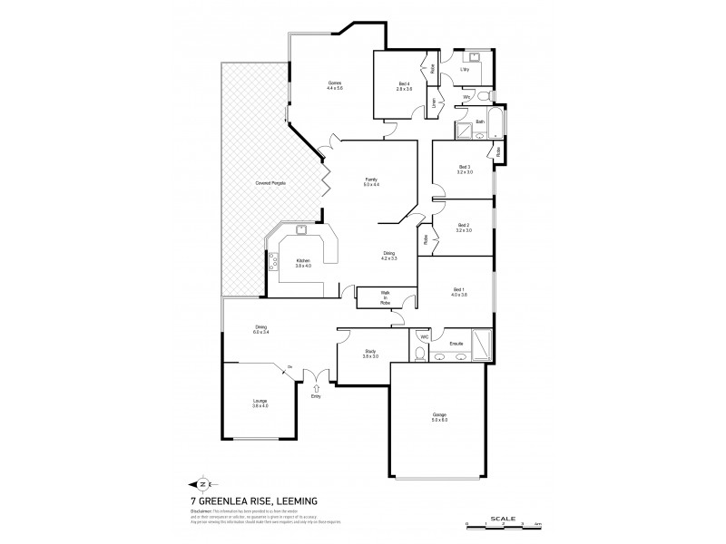 7 Greenlea Rise, Leeming WA 6149 Floorplan
