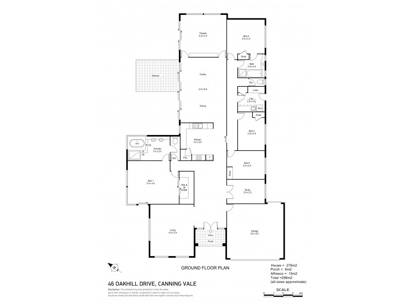 46 Oakhill Drive, Canning Vale WA 6155 Floorplan