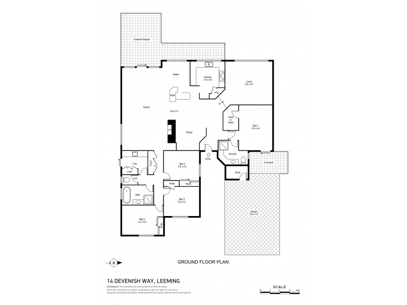 14 Devenish Way, Leeming WA 6149 Floorplan