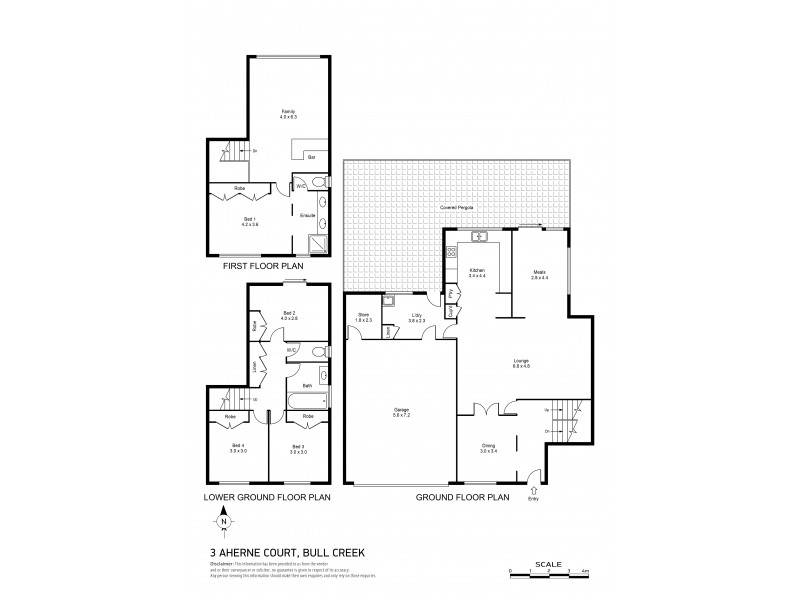 3 Aherne Court, Bull Creek WA 6149 Floorplan
