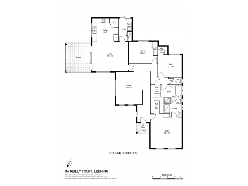 9A Reilly Court, Leeming WA 6149 Floorplan