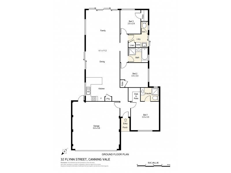 32 Flynn Street, Canning Vale WA 6155 Floorplan