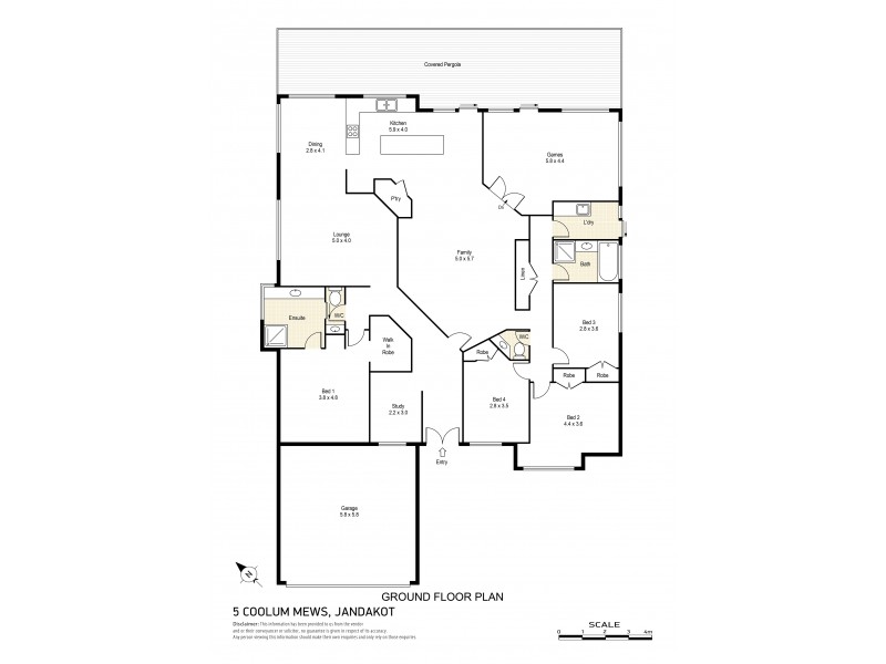 5 Coolum Mews, Jandakot WA 6164 Floorplan