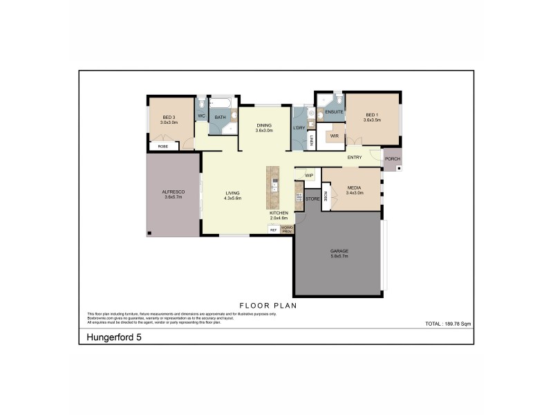 5 Hungerford Place, Bonny Hills NSW 2445 Floorplan