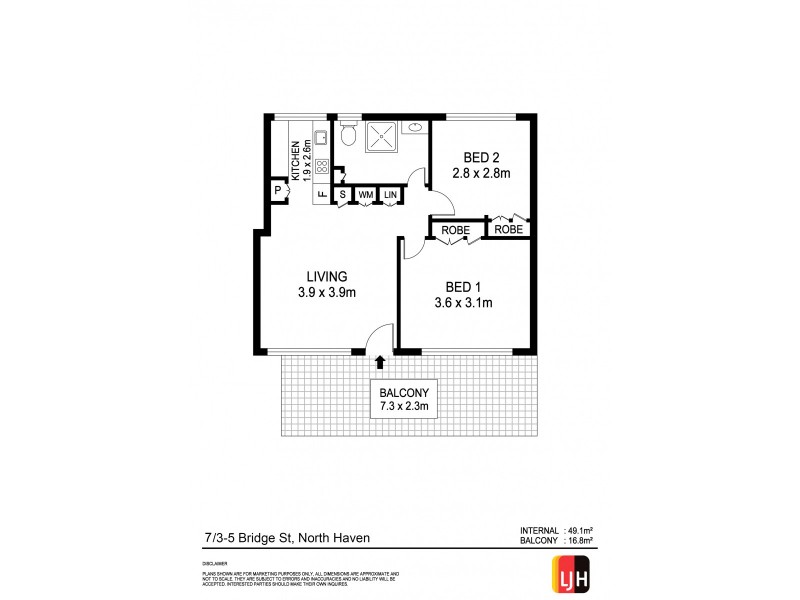 7/3-5 Bridge Street, North Haven NSW 2443 Floorplan