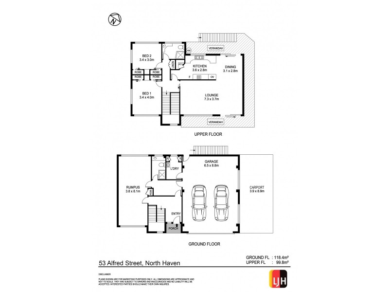 53 Alfred Street, North Haven NSW 2443 Floorplan