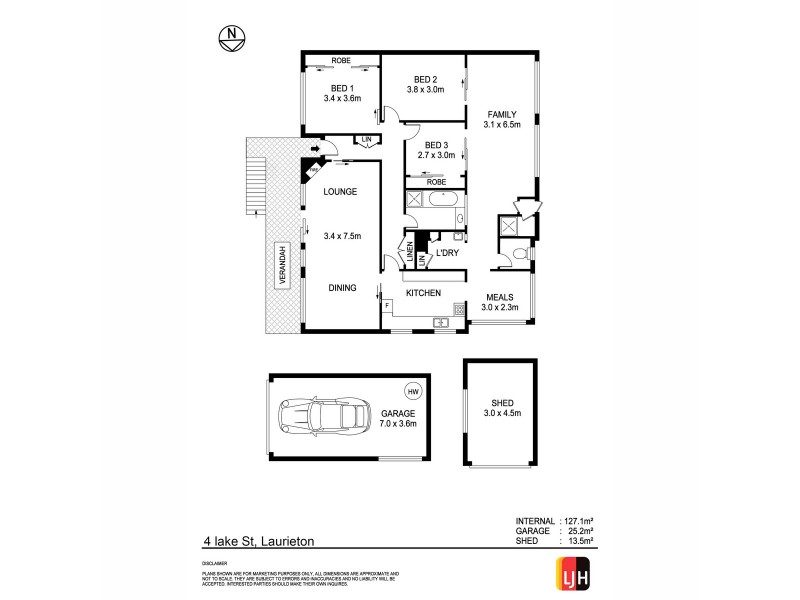 4 Lake Street, Laurieton NSW 2443 Floorplan