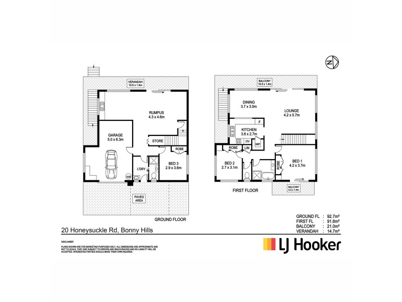 20 Honeysuckle Road, Bonny Hills NSW 2445 Floorplan