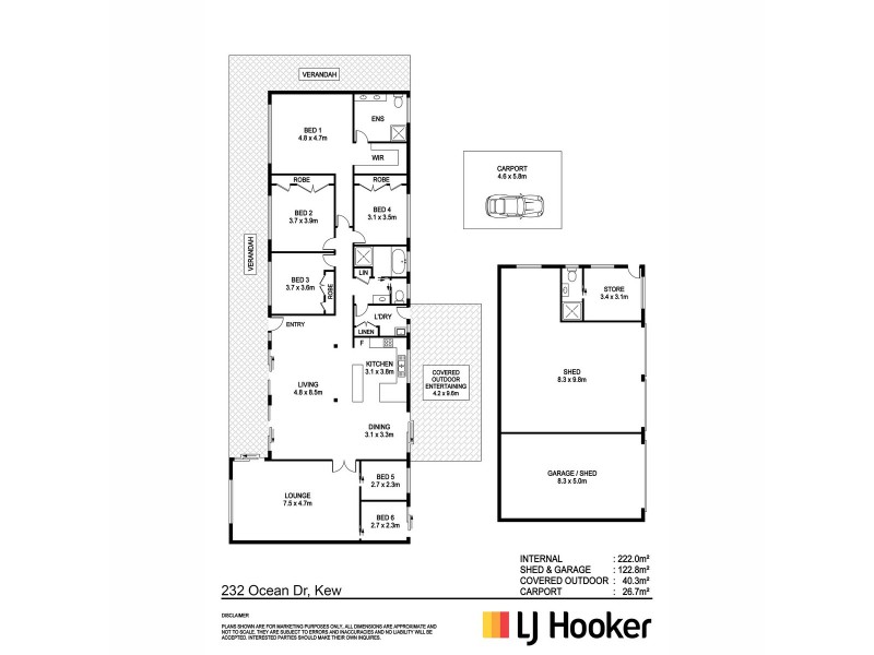 232 Ocean Drive, Kew NSW 2439 Floorplan