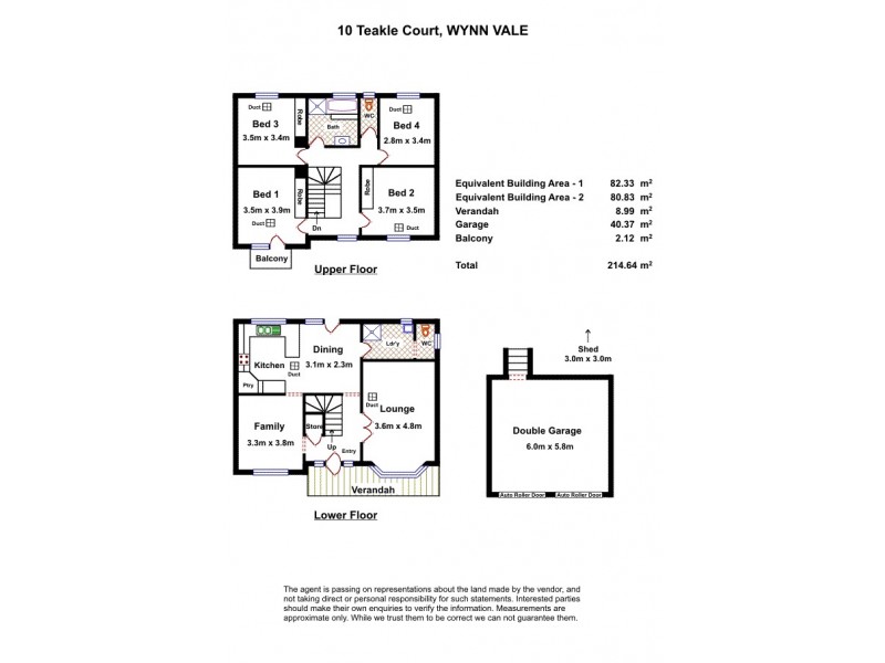 10 Teakle Court, Wynn Vale SA 5127 Floorplan