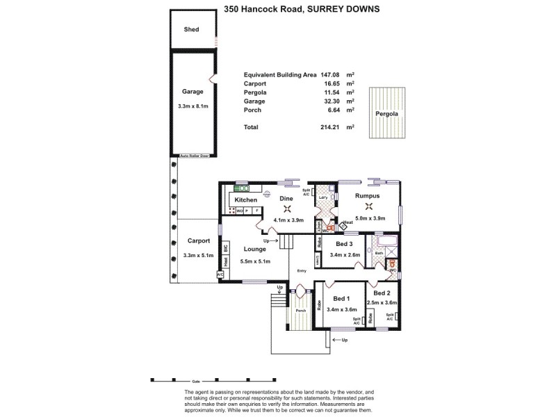 350 Hancock Road, Surrey Downs SA 5126 Floorplan