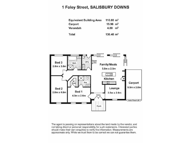1 Foley Street, Salisbury Downs SA 5108