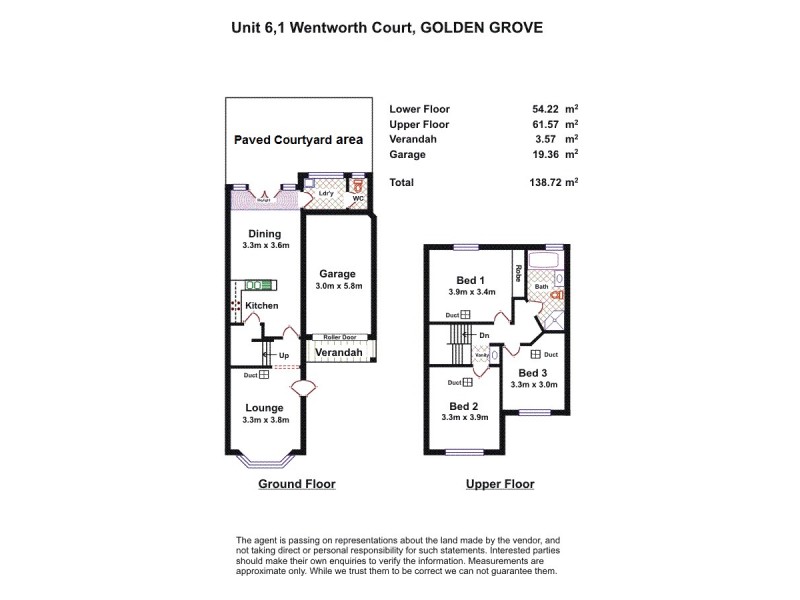 6/1 Wentworth Court, Golden Grove SA 5125 Floorplan