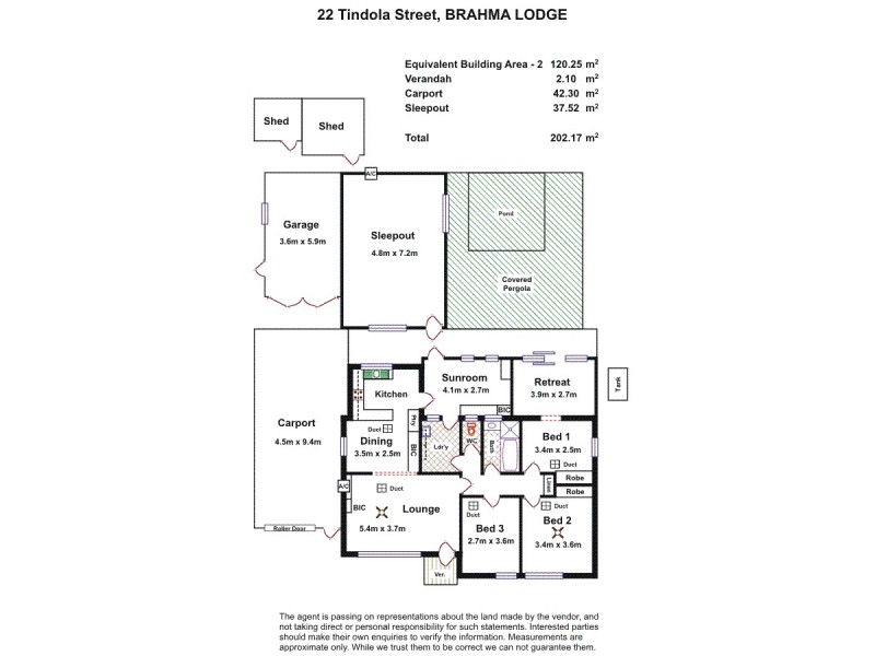 22 Tindola Street, Brahma Lodge SA 5109 Floorplan