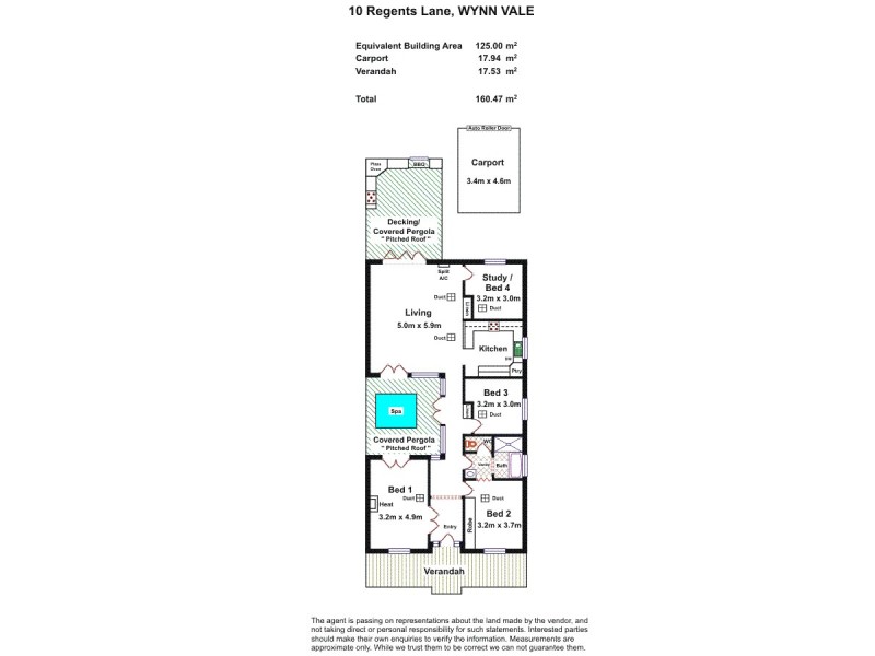 10 Regents Lane, Wynn Vale SA 5127 Floorplan