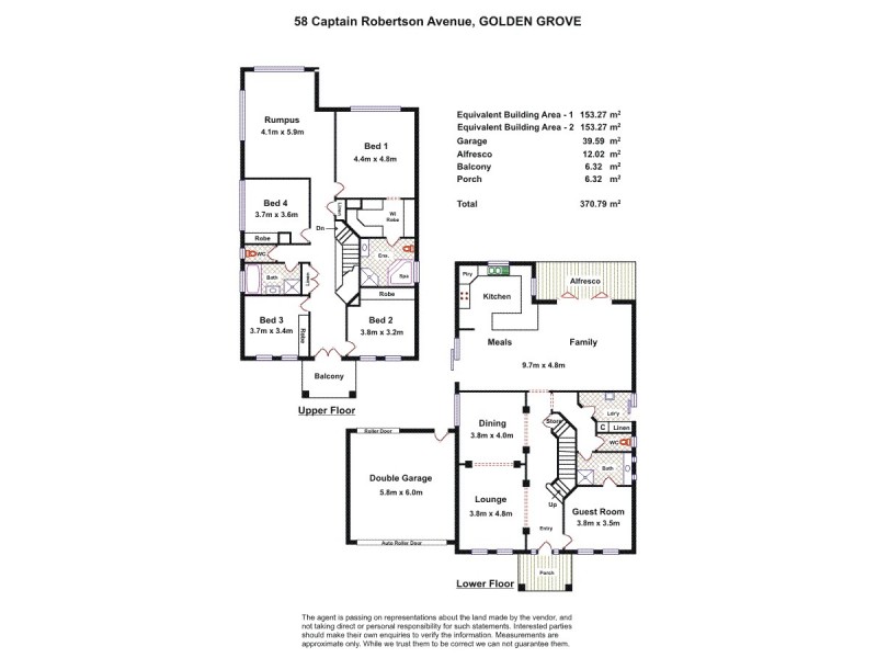 58 Captain Robertson Ave, Golden Grove SA 5125 Floorplan