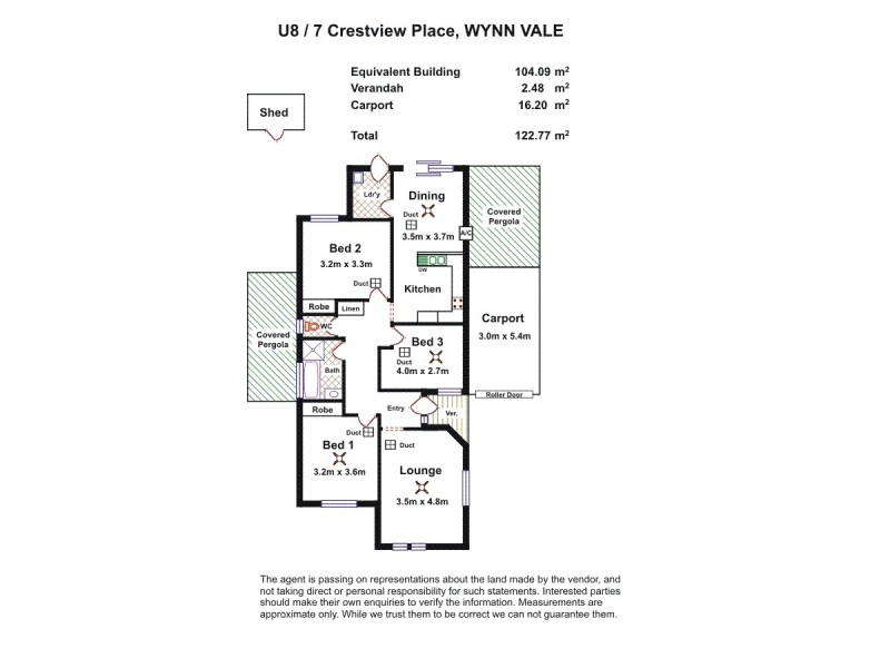 8/7 Crestview Place, Wynn Vale SA 5127 Floorplan