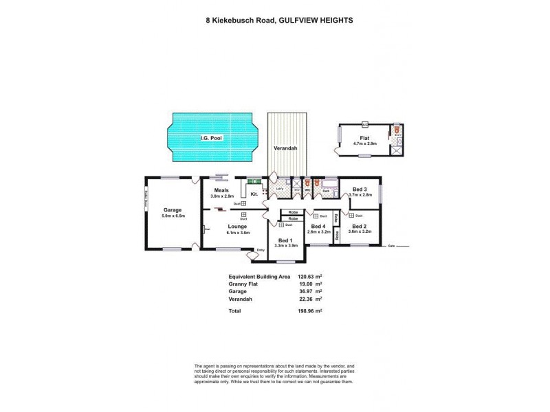 8 Kiekebusch Road, Gulfview Heights SA 5096 Floorplan
