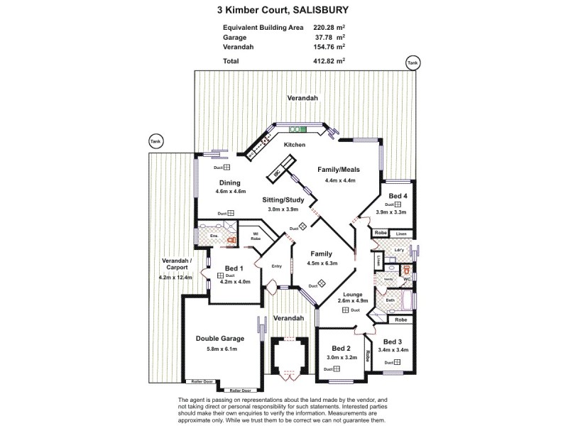 3 Kimber Court, Salisbury SA 5108 Floorplan