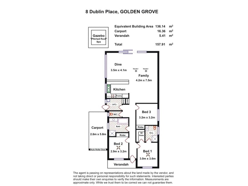8 Dublin Place, Golden Grove SA 5125 Floorplan