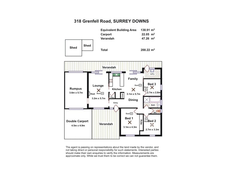 318 Grenfell Road, Surrey Downs SA 5126 Floorplan