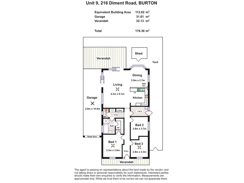 9/216 Diment Road, Burton SA 5110 Floorplan