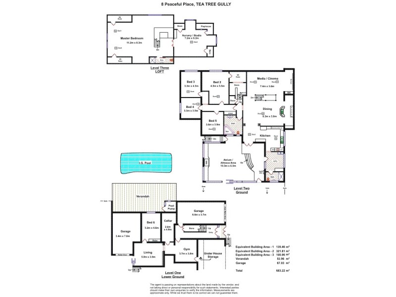 8 Peaceful Place, Tea Tree Gully SA 5091 Floorplan