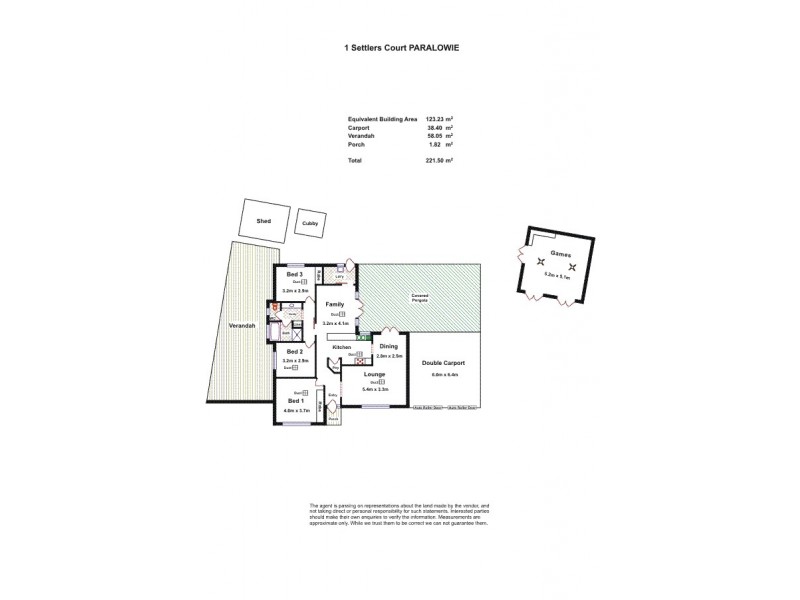 1 Settlers Court, Paralowie SA 5108 Floorplan