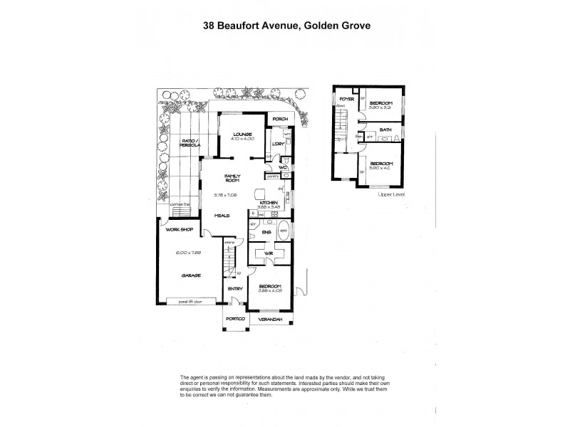 38 Beaufort Ave, Golden Grove SA 5125 Floorplan