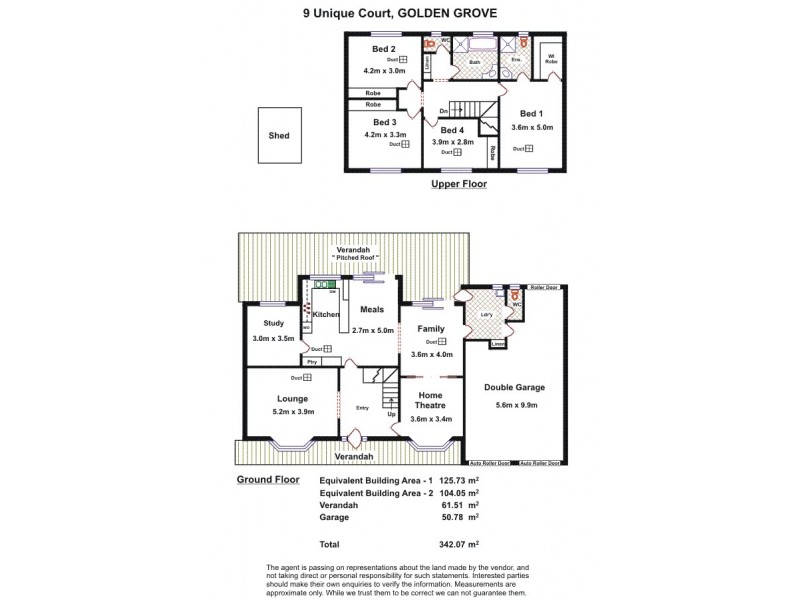 9 Unique Court, Golden Grove SA 5125 Floorplan
