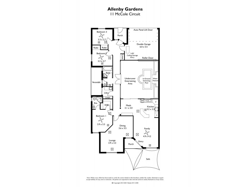 11 McCole Circuit, Allenby Gardens SA 5009 Floorplan