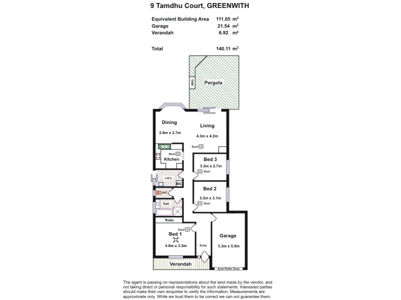 9 Tamdhu Court, Greenwith SA 5125 Floorplan