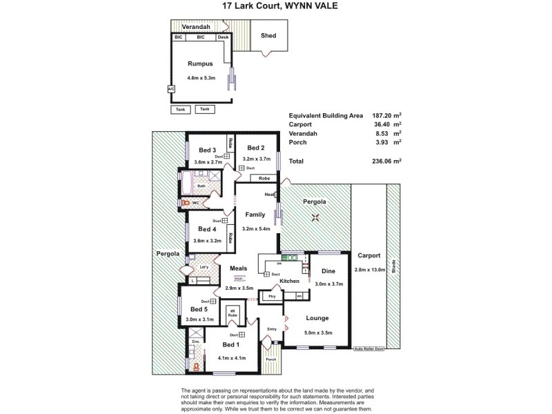 17 Lark Court, Wynn Vale SA 5127 Floorplan