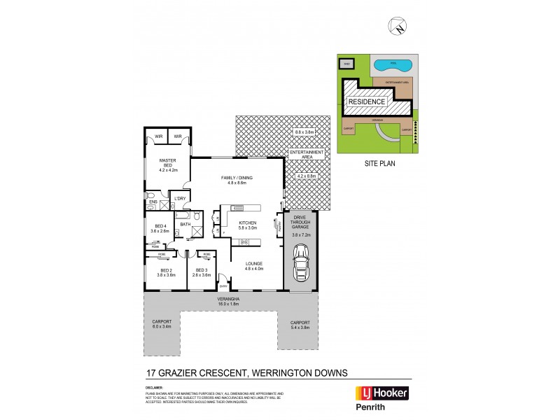 17 Grazier Crescent, Werrington Downs NSW 2747 Floorplan