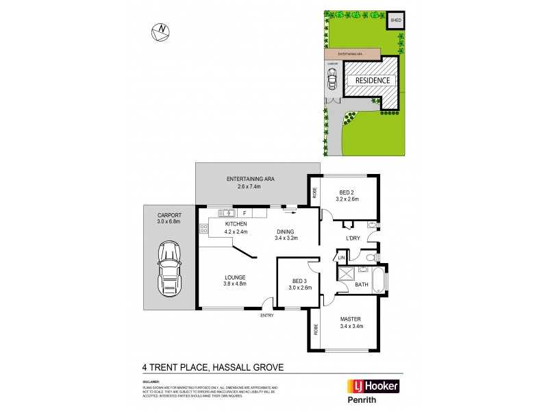 4 Trent Place, Hassall Grove NSW 2761 Floorplan