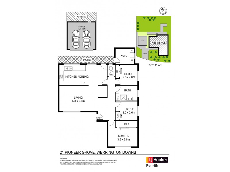 21 Pioneer Grove, Werrington Downs NSW 2747 Floorplan
