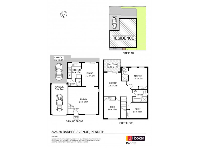 8/26 Barber Ave, Penrith NSW 2750 Floorplan