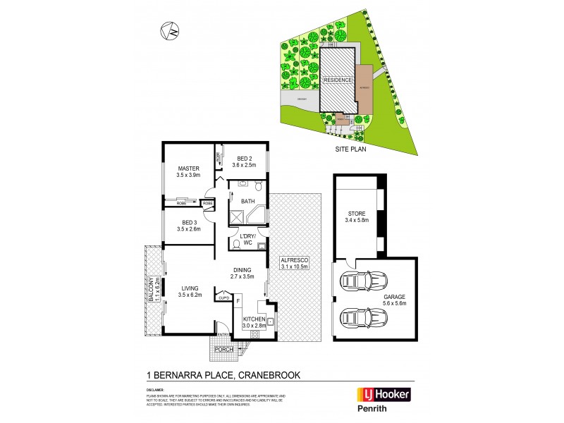 1 Bernarra Place, Cranebrook NSW 2749 Floorplan