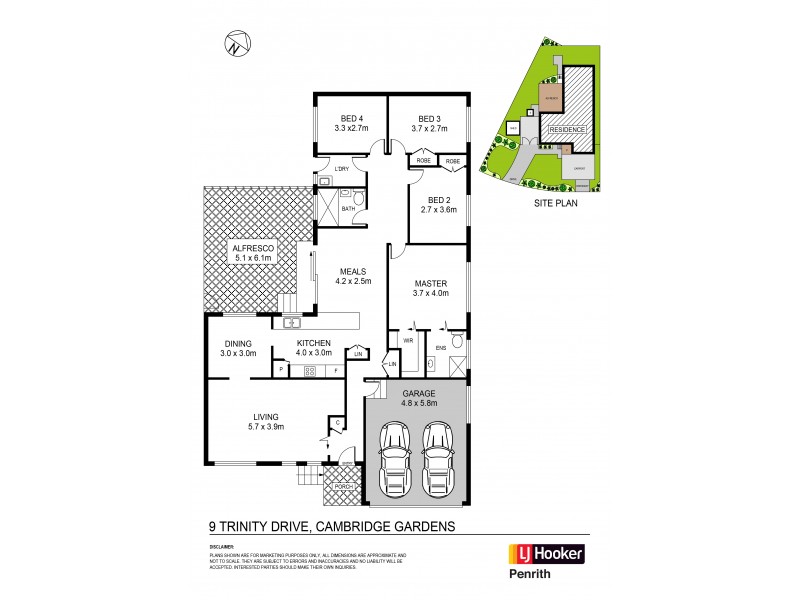 9 Trinity Drive, Cambridge Gardens NSW 2747 Floorplan