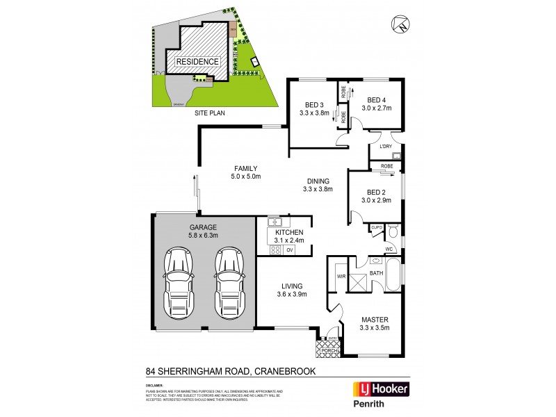 84 Sherringham Road, Cranebrook NSW 2749 Floorplan