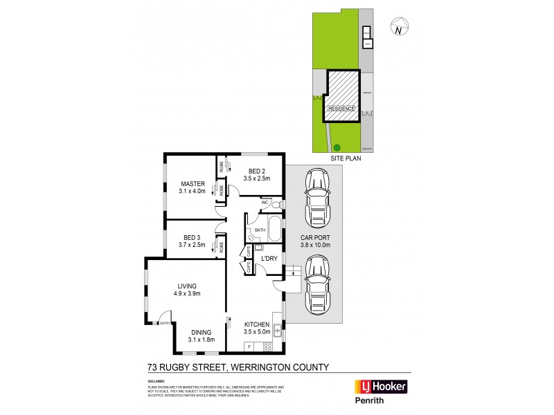 73 Rugby Street, Werrington County NSW 2747 Floorplan