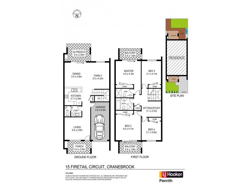 15 Firetail Cct, Cranebrook NSW 2749 Floorplan
