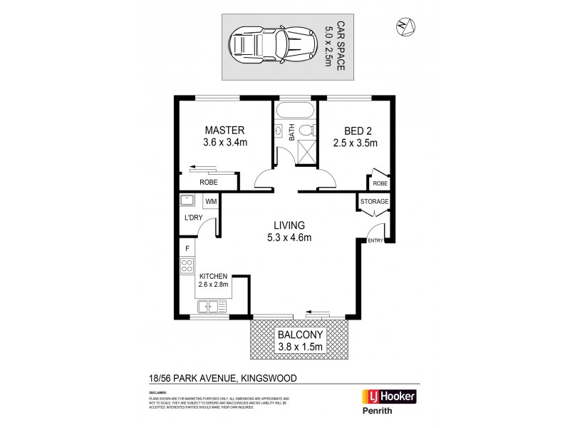 18/56 Park Avenue, Kingswood NSW 2747 Floorplan